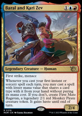 Baral and Kari Zev (Promo Pack) [March of the Machine Promos] | Exor Games Bridgewater