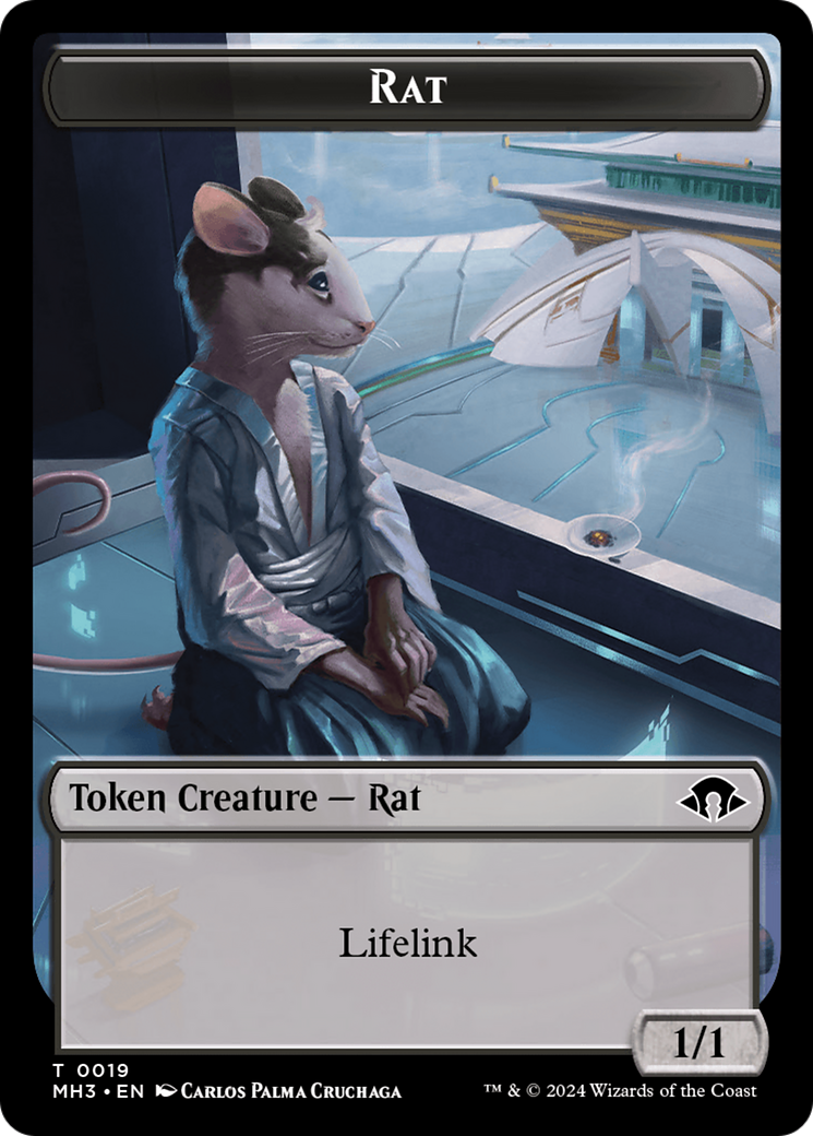 Phyrexian Germ // Rat Double-Sided Token [Modern Horizons 3 Tokens] | Exor Games Bridgewater