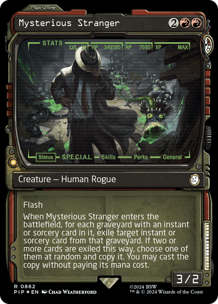 Mysterious Stranger (Showcase) (Surge Foil) [Fallout] | Exor Games Bridgewater