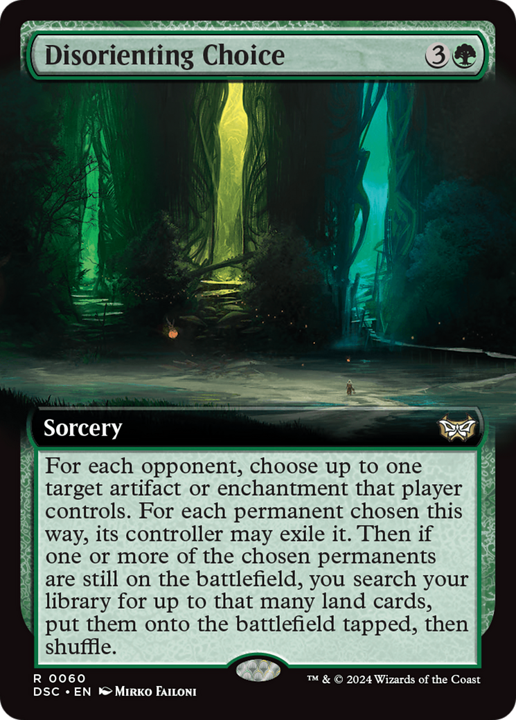 Disorienting Choice (Extended Art) [Duskmourn: House of Horror Commander] | Exor Games Bridgewater