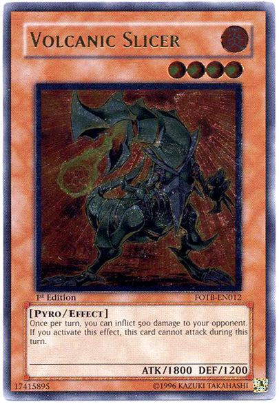 Volcanic Slicer [FOTB-EN012] Ultimate Rare | Exor Games Bridgewater