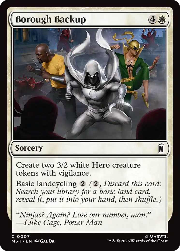 Borough Backup [Marvel Super Heroes] | Exor Games Bridgewater
