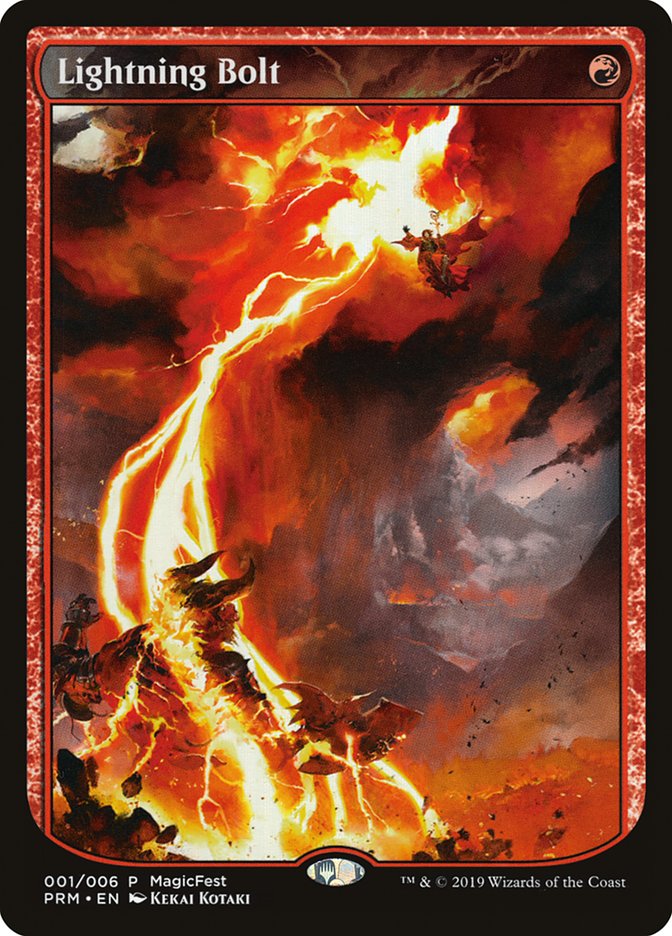 Lightning Bolt (Textless) [MagicFest 2019] | Exor Games Bridgewater