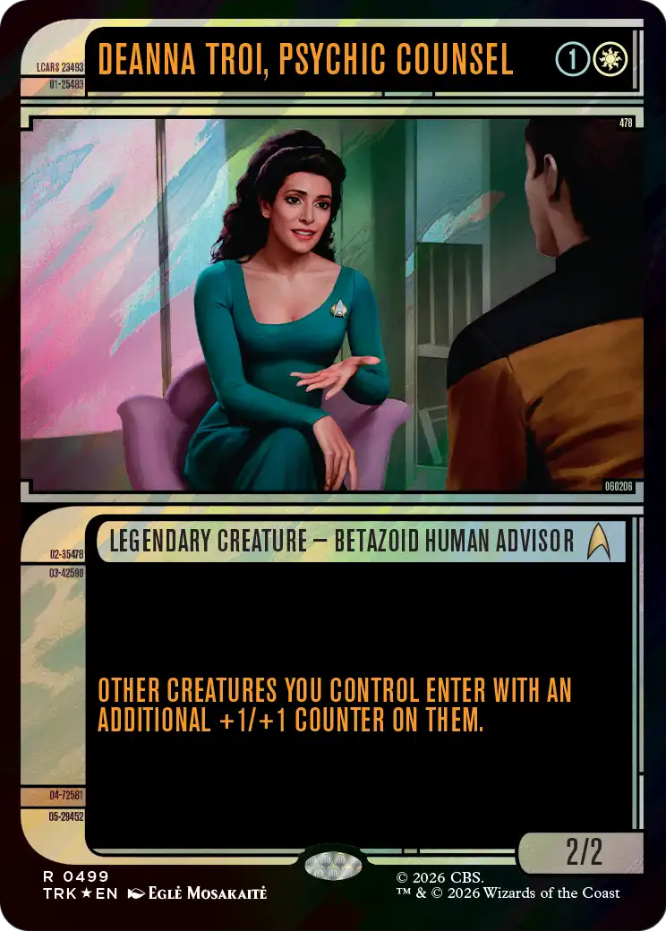Deanna Troi, Psychic Counsel (Showcase) (Surge Foil) [Star Trek] | Exor Games Bridgewater