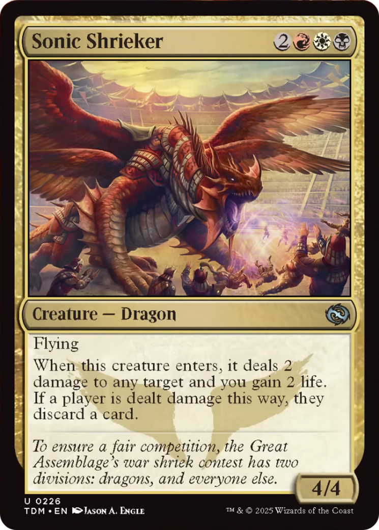 Sonic Shrieker [Tarkir: Dragonstorm] | Exor Games Bridgewater