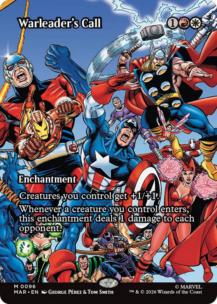 Warleader's Call (Borderless) [Marvel Universe: Eternal-Legal] | Exor Games Bridgewater