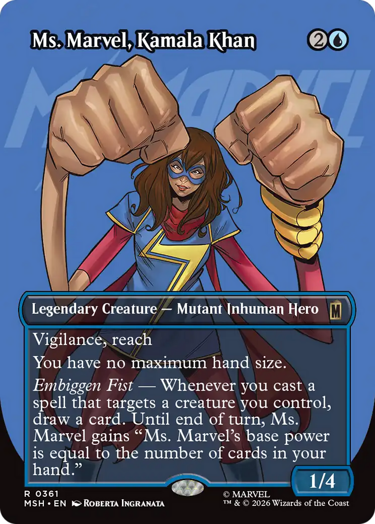 Ms. Marvel, Kamala Khan (Borderless) [Marvel Super Heroes] | Exor Games Bridgewater