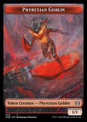 Rebel // Phyrexian Goblin Double-Sided Token [Phyrexia: All Will Be One Tokens] | Exor Games Bridgewater