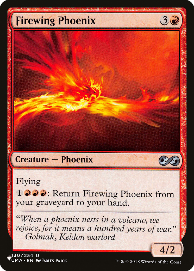 Firewing Phoenix [The List Reprints] | Exor Games Bridgewater