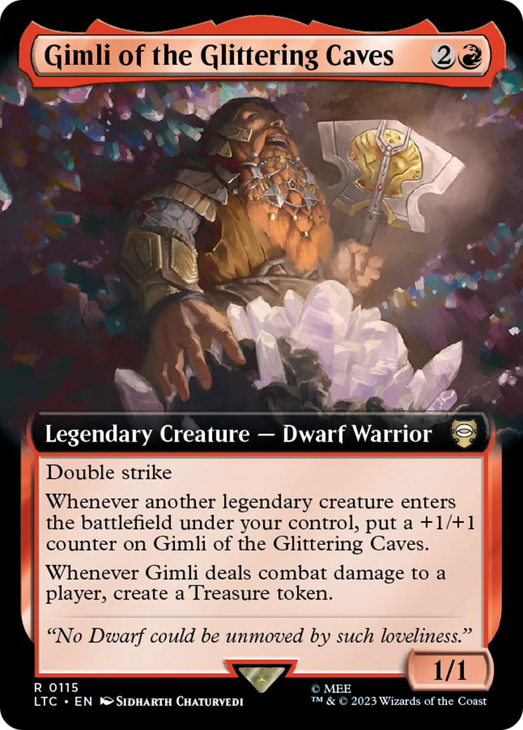 Gimli of the Glittering Caves (Extended Art) [The Lord of the Rings: Tales of Middle-Earth Commander] | Exor Games Bridgewater