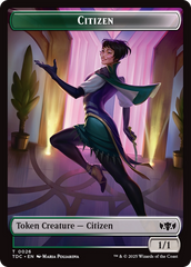 Eldrazi // Citizen Double-Sided Token [Tarkir: Dragonstorm Commander Tokens] | Exor Games Bridgewater