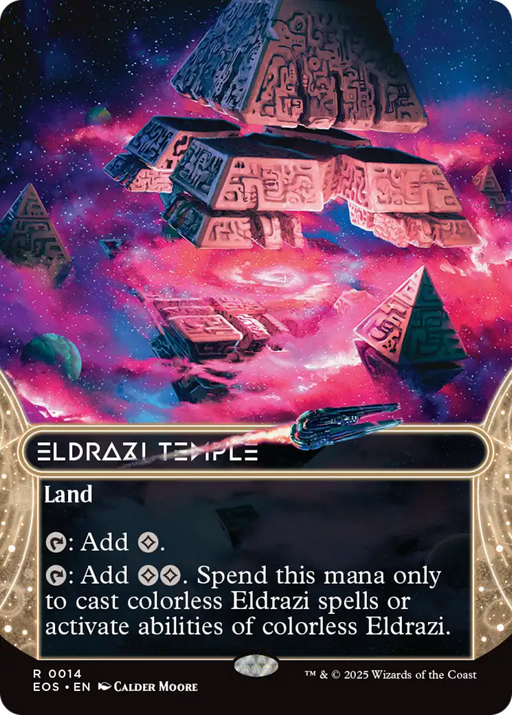 Eldrazi Temple (0014) (Borderless) [Edge of Eternities: Stellar Sights] | Exor Games Bridgewater
