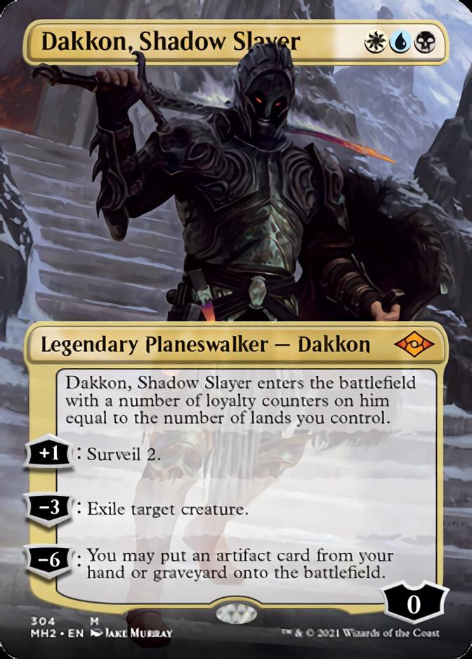 Dakkon, Shadow Slayer (Borderless) [Modern Horizons 2] | Exor Games Bridgewater