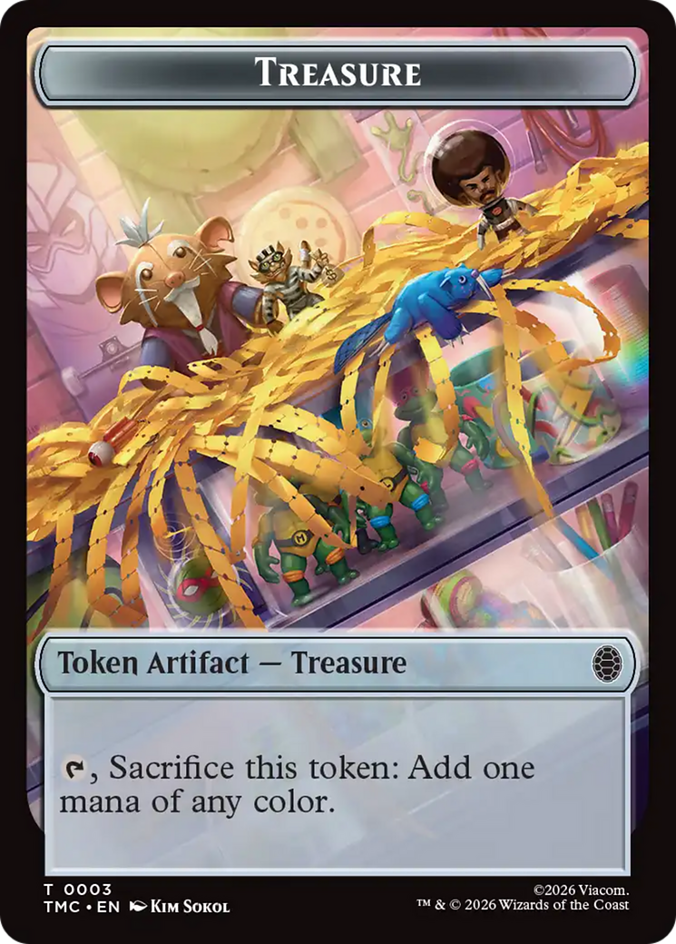 Treasure // Clue Double-Sided Token [Teenage Mutant Ninja Turtles Commander Tokens] | Exor Games Bridgewater