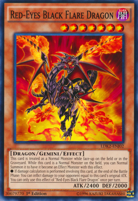 Red-Eyes Black Flare Dragon [LDK2-ENJ02] Common | Exor Games Bridgewater