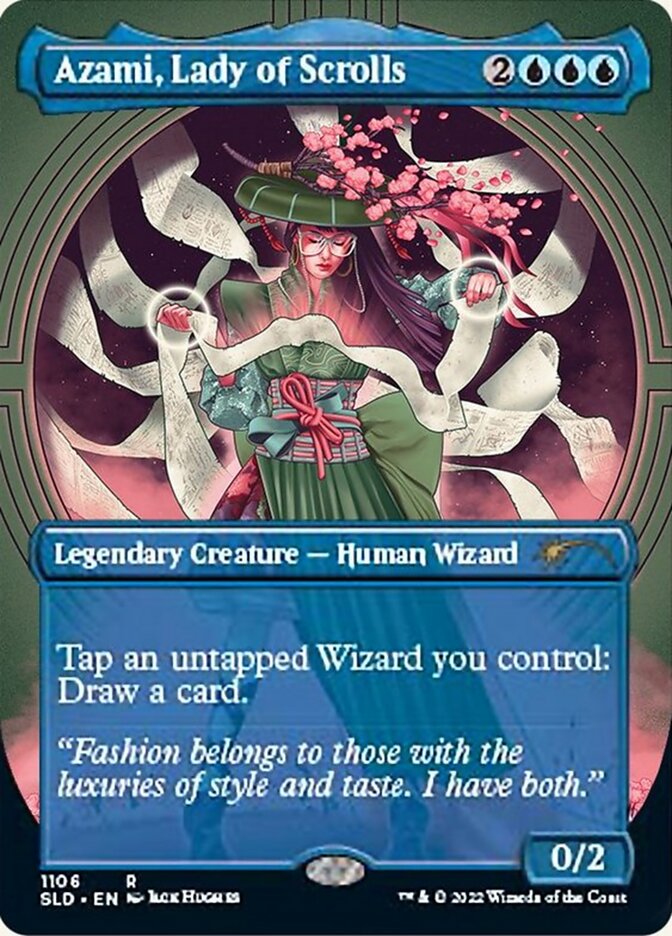 Azami, Lady of Scrolls (Borderless) [Secret Lair Drop Series] | Exor Games Bridgewater