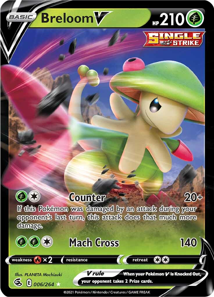 Breloom V (006/264) [Sword & Shield: Fusion Strike] | Exor Games Bridgewater