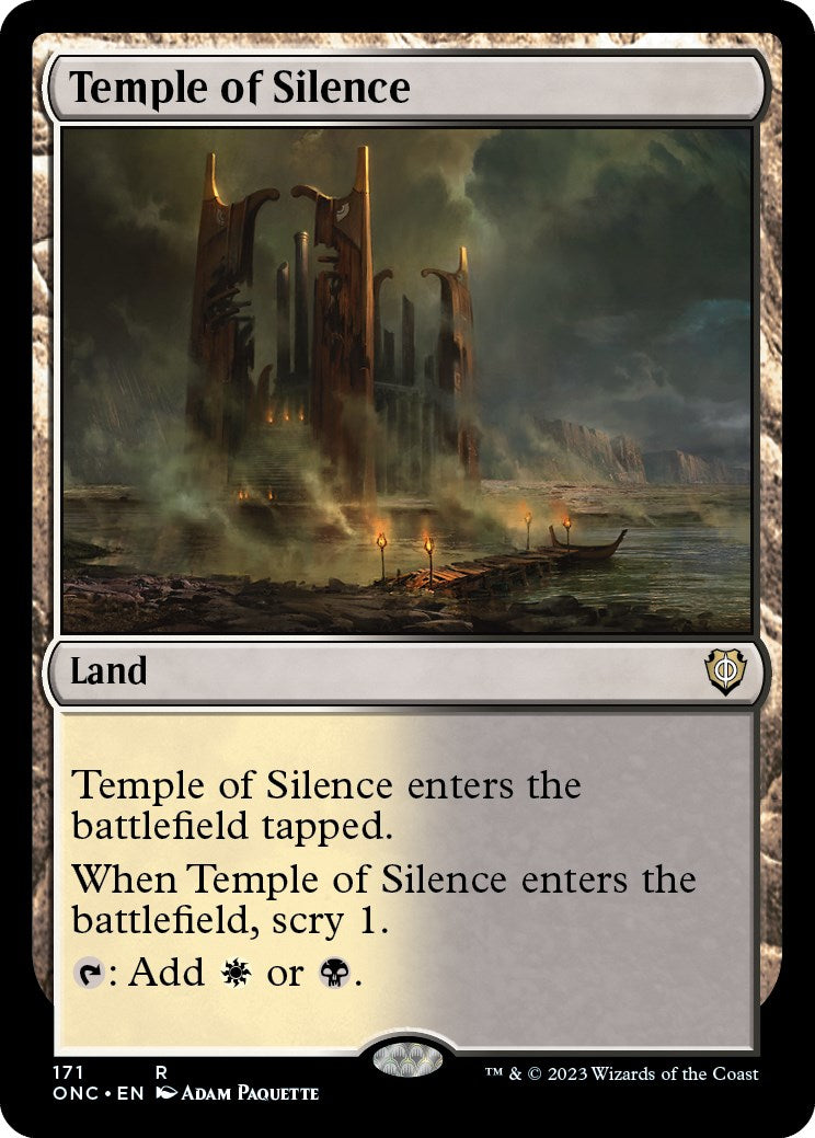 Temple of Silence [Phyrexia: All Will Be One Commander] | Exor Games Bridgewater