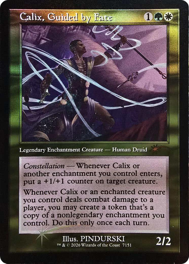 Calix, Guided by Fate (Retro Frame) [Secret Lair Drop Series] | Exor Games Bridgewater