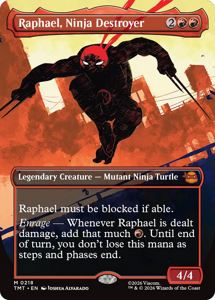 Raphael, Ninja Destroyer (Borderless) [Teenage Mutant Ninja Turtles] | Exor Games Bridgewater