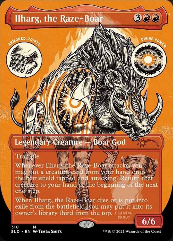 Ilharg, the Raze-Boar (Borderless Foil Etched) [Secret Lair Drop Series] | Exor Games Bridgewater