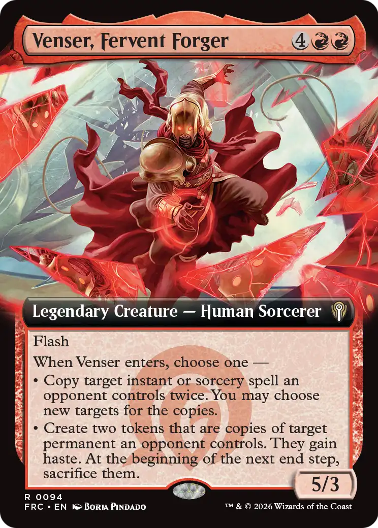 Venser, Fervent Forger (Extended Art) [Reality Fracture Commander] | Exor Games Bridgewater