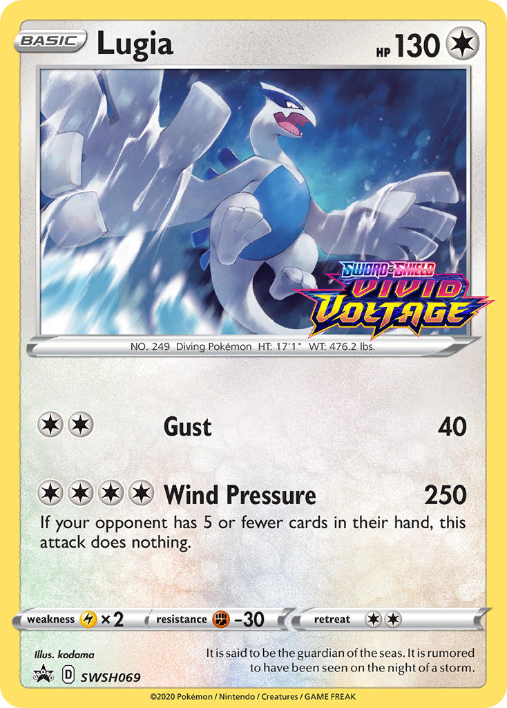 Lugia (SWSH069) (Prerelease Promo) [Sword & Shield: Black Star Promos] | Exor Games Bridgewater