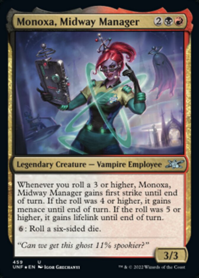 Monoxa, Midway Manager (Galaxy Foil) [Unfinity] | Exor Games Bridgewater