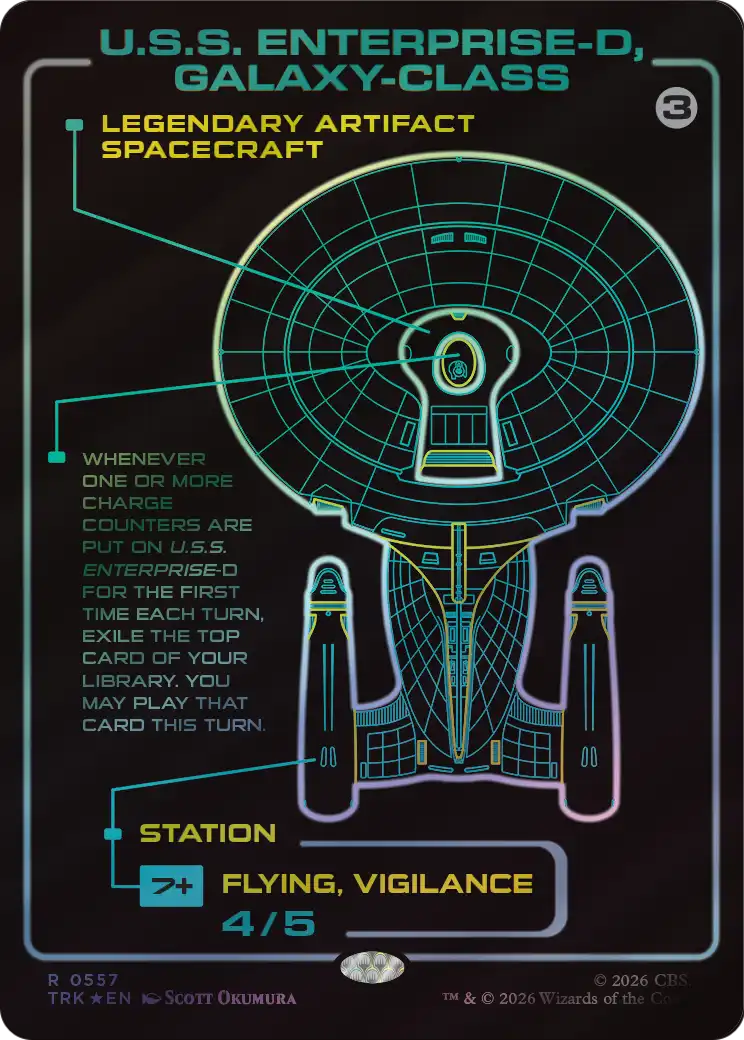 U.S.S. Enterprise-D, Galaxy-Class (Surge Foil) [Star Trek] | Exor Games Bridgewater