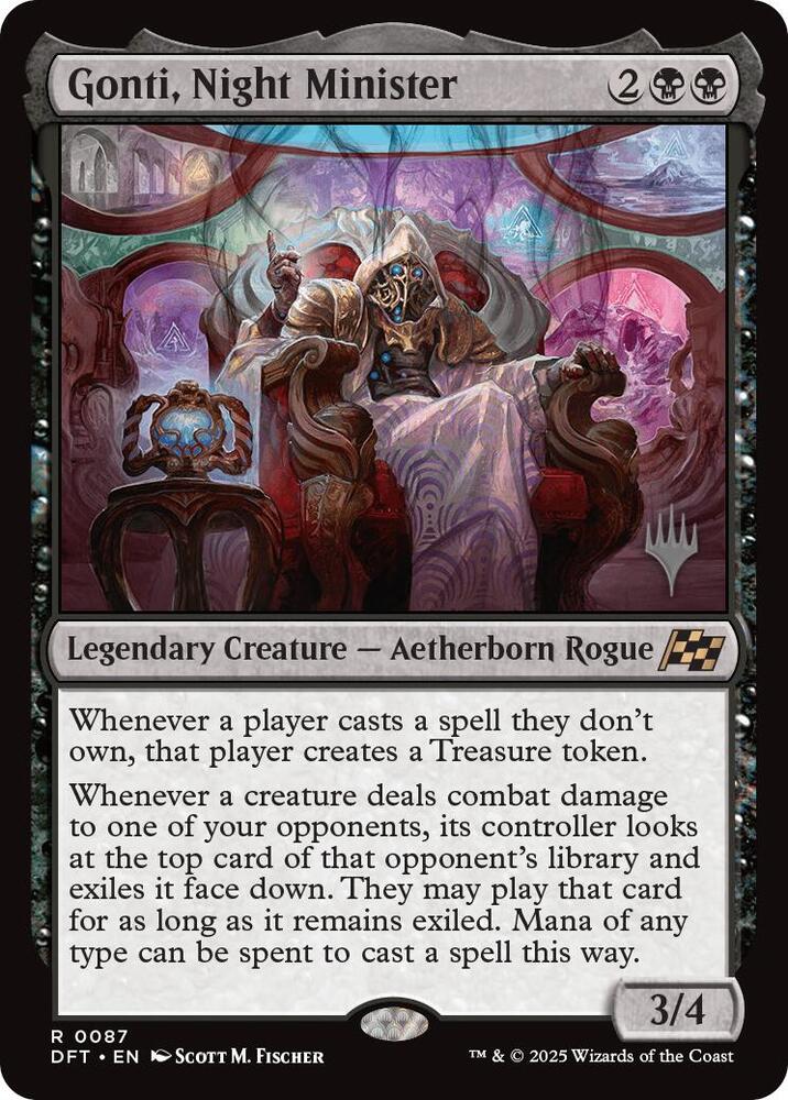 Gonti, Night Minister (Promo Pack) [Aetherdrift Promos] | Exor Games Bridgewater