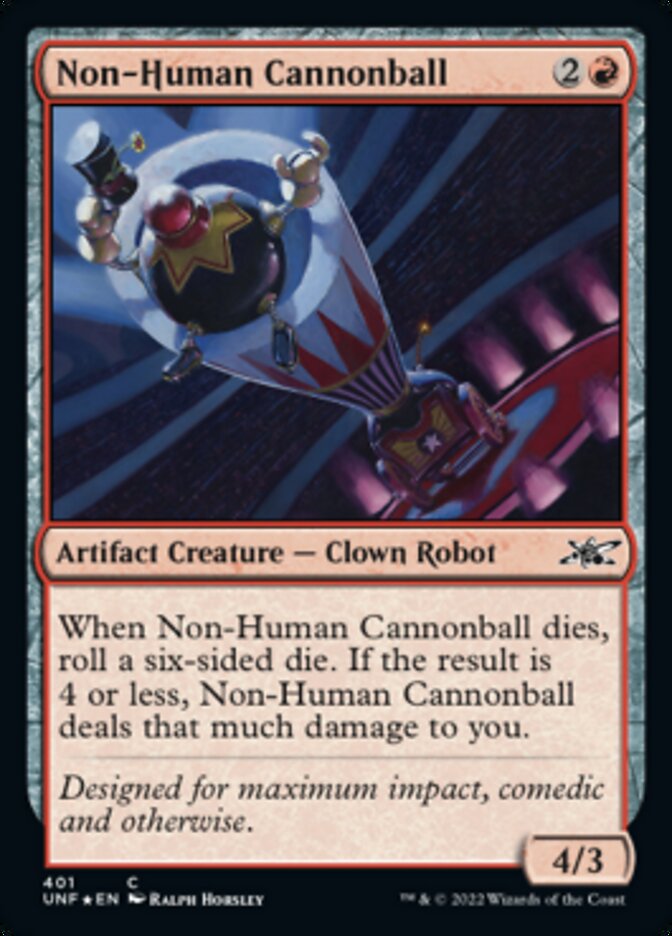 Non-Human Cannonball (Galaxy Foil) [Unfinity] | Exor Games Bridgewater