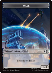 Wall (019) // Merfolk (024) Double-Sided Token (Surge Foil) [Marvel Super Heroes Commander Tokens] | Exor Games Bridgewater