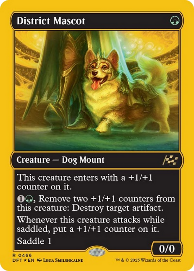 District Mascot (First-Place Foil) [Aetherdrift] | Exor Games Bridgewater