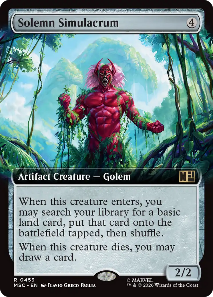Solemn Simulacrum (Extended Art) [Marvel Super Heroes Commander] | Exor Games Bridgewater