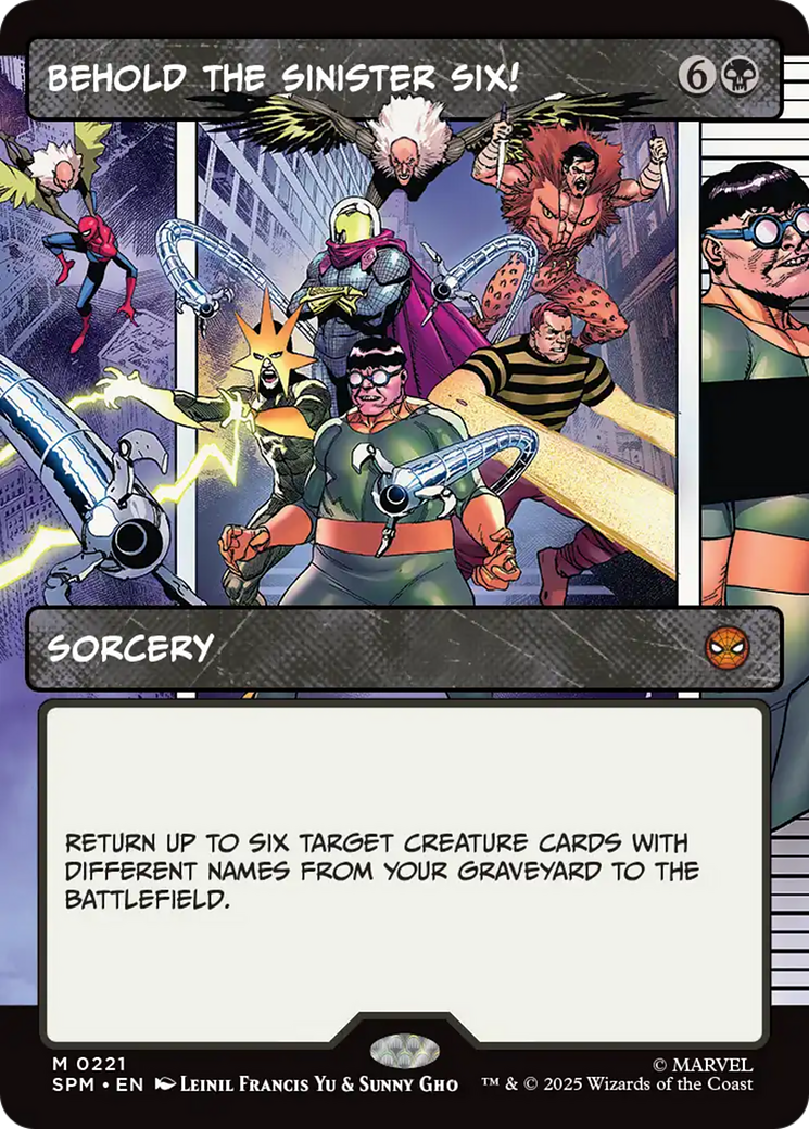 Behold the Sinister Six! (Borderless) [Marvel's Spider-Man] | Exor Games Bridgewater