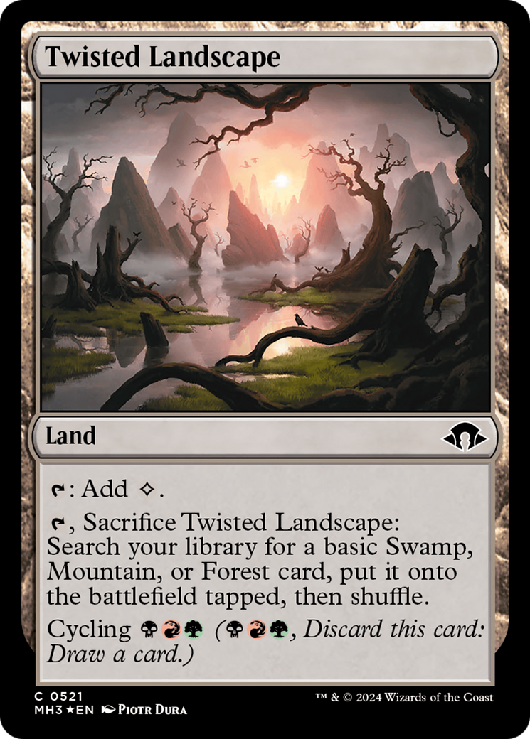 Twisted Landscape (Ripple Foil) [Modern Horizons 3] | Exor Games Bridgewater