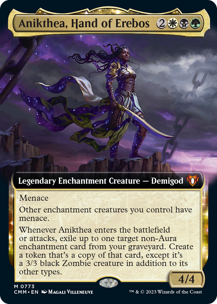 Anikthea, Hand of Erebos (Extended Art) [Commander Masters] | Exor Games Bridgewater