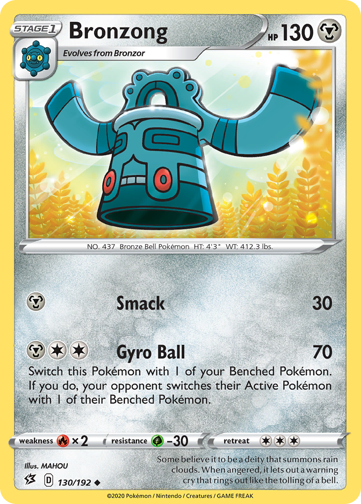 Bronzong (130/192) [Sword & Shield: Rebel Clash] | Exor Games Bridgewater