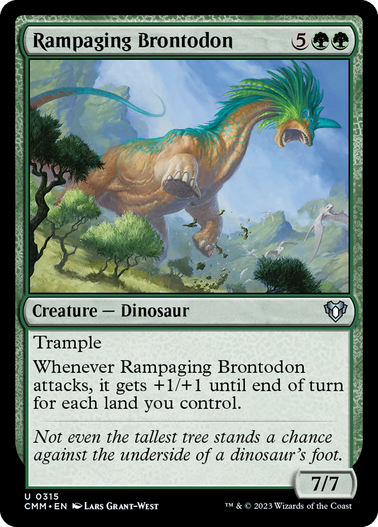 Rampaging Brontodon [Commander Masters] | Exor Games Bridgewater