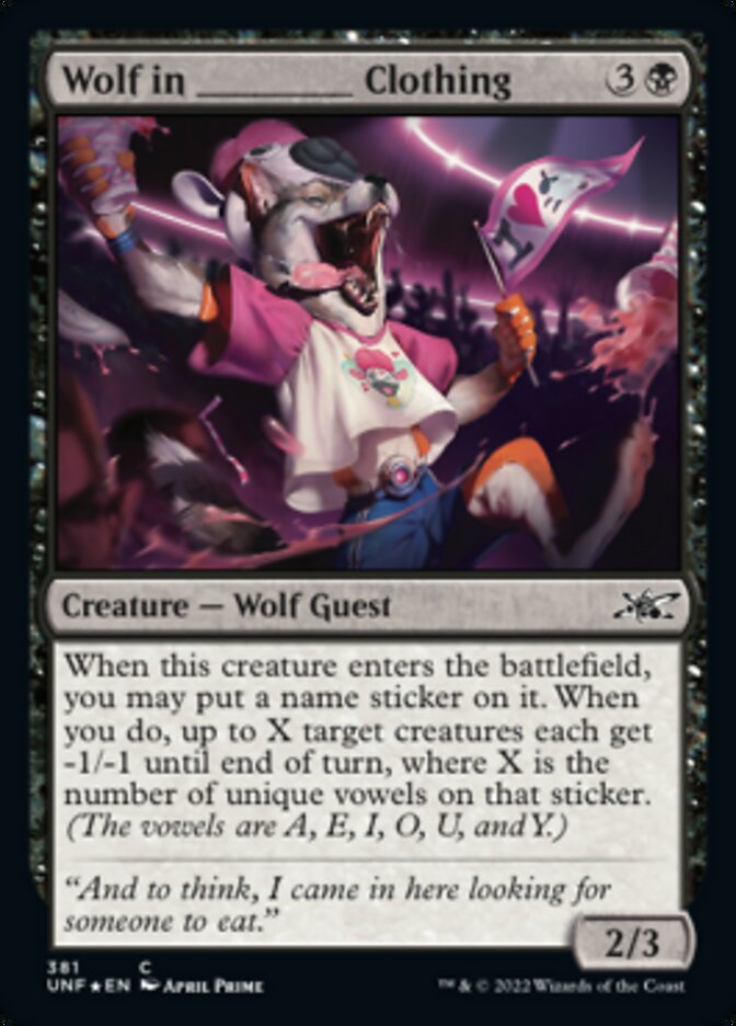 Wolf in _____ Clothing (Galaxy Foil) [Unfinity] | Exor Games Bridgewater