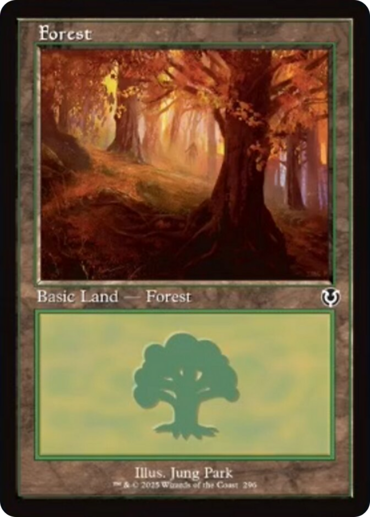 Forest (296) (Retro Frame) [Innistrad Remastered] | Exor Games Bridgewater