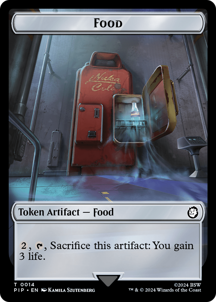 Food (0014) // Soldier (0004) Double-Sided Token [Fallout Tokens] | Exor Games Bridgewater