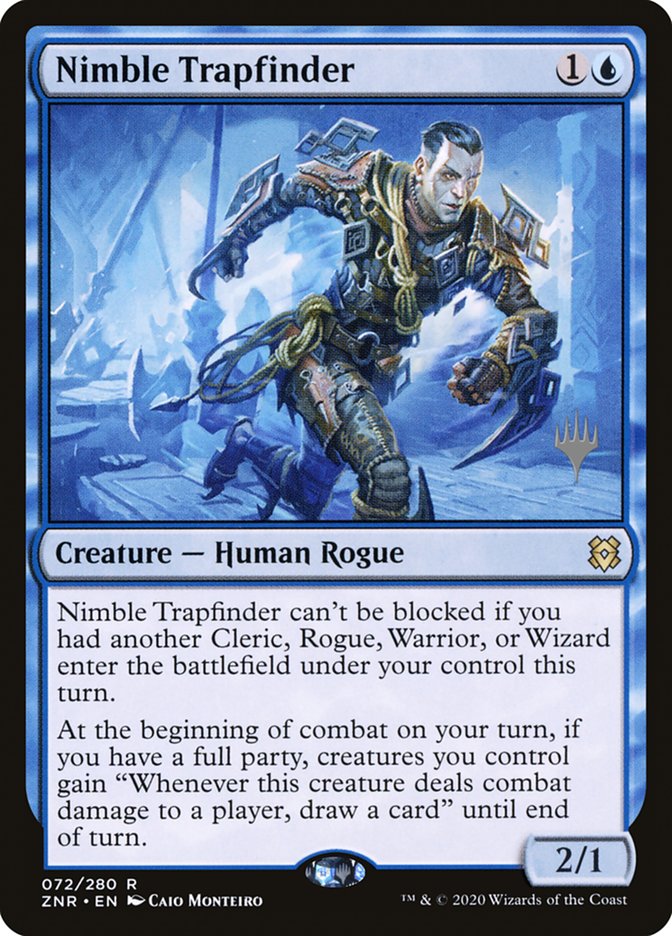 Nimble Trapfinder (Promo Pack) [Zendikar Rising Promos] | Exor Games Bridgewater