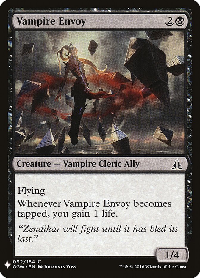 Vampire Envoy [Mystery Booster] | Exor Games Bridgewater