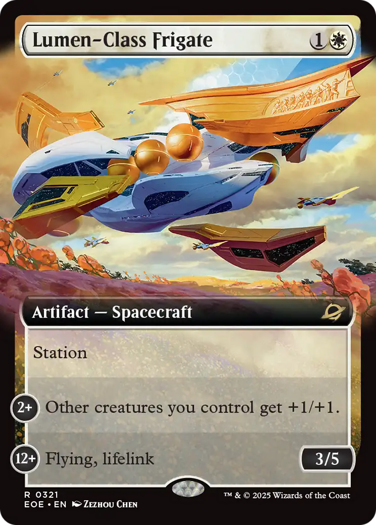 Lumen-Class Frigate (Extended Art) [Edge of Eternities] | Exor Games Bridgewater