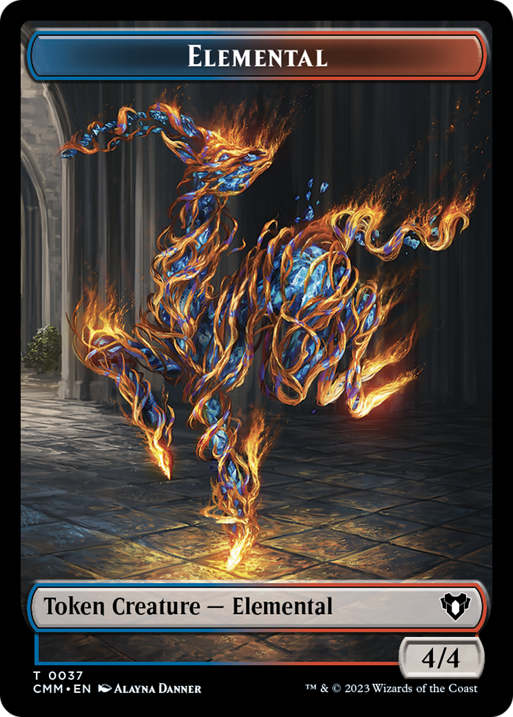 Elemental Token (37) [Commander Masters Tokens] | Exor Games Bridgewater