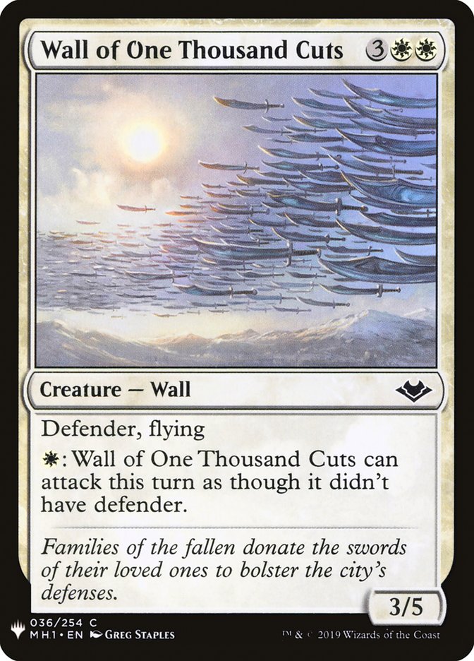 Wall of One Thousand Cuts [Mystery Booster] | Exor Games Bridgewater