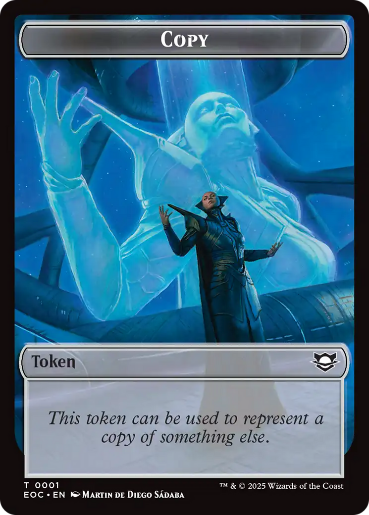 Copy // Clue Double-Sided Token [Edge of Eternities Commander Tokens] | Exor Games Bridgewater