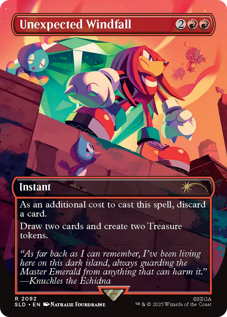 Unexpected Windfall (2092) (Rainbow Foil) [Secret Lair Drop Series] | Exor Games Bridgewater