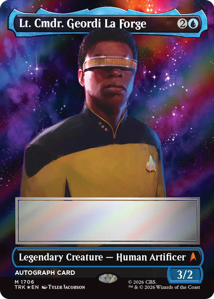 Lt. Cmdr. Geordi La Forge (Borderless) (Signed) [Star Trek] | Exor Games Bridgewater